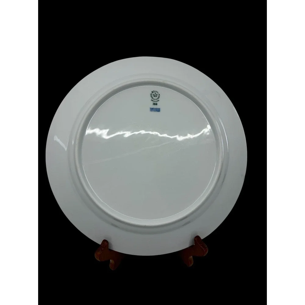 Royal Copenhagen White Half Lace Large Dinner Plate Danish Fluted Porcelain